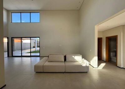Parte interna do projeto de Casa em Brasília realizado pela RYO Engenharia