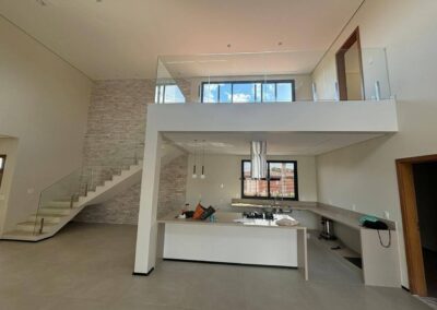 Área interna do projeto de Casa em Brasília realizado pela RYO Engenharia