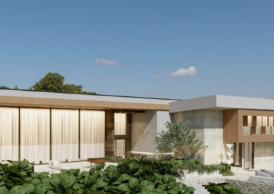 Fachada Posterior do projeto de Casa em Valinhos realizado pela RYO Engenharia