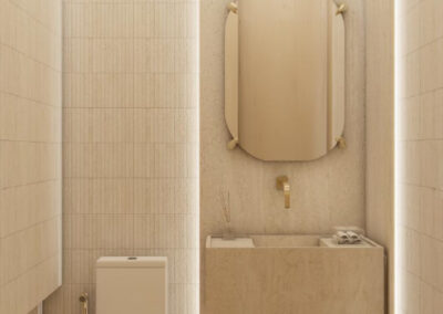 Lavabo do projeto Only CDJ realizado pela RYO Engenharia